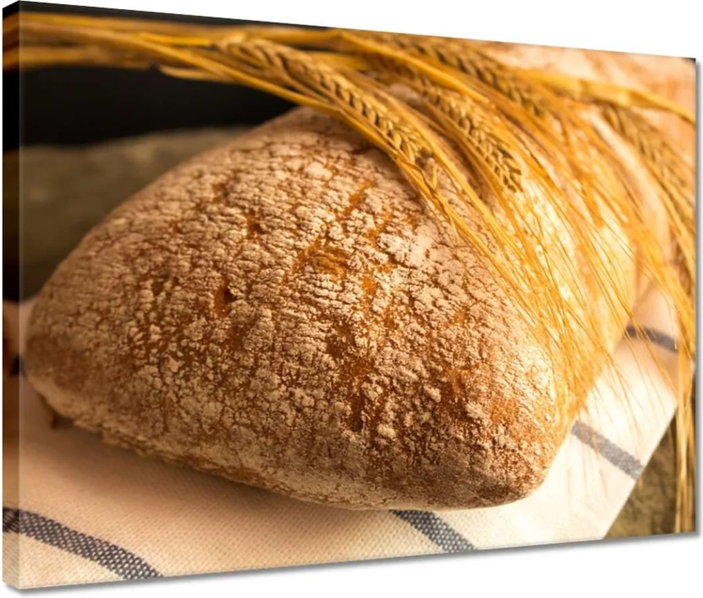Vászonkép 40x30 Természetes rozskenyér