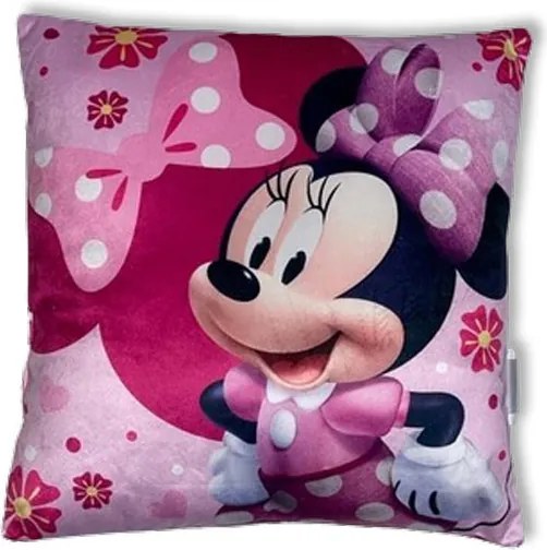 Disney Minnie Lovely párna, díszpárna 38x38 cm Velúr