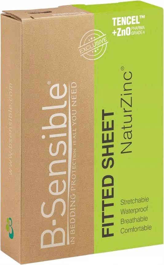 Matracvédő 180x200cm B-Sensible NaturZinc 13-25cm Vízálló