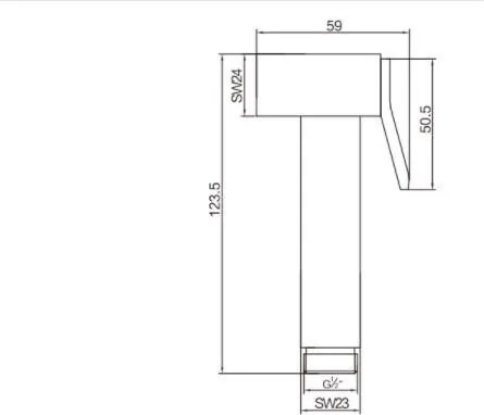 AREZZO design bidé zuhanyfej