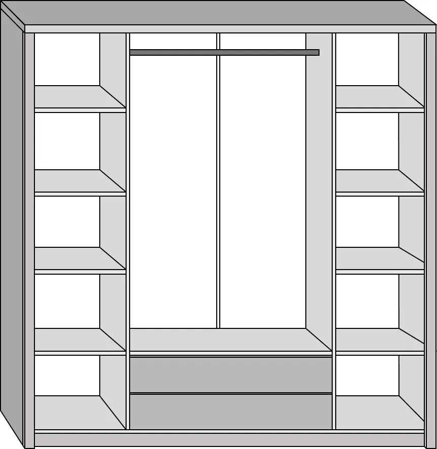 Hálószoba bútor, sosna andersen/tölgy lefkas, PROVANCE