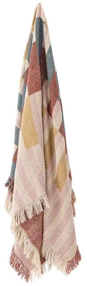 Barna újrahasznosított pamut takaró 130x160 cm Lane – Bloomingville