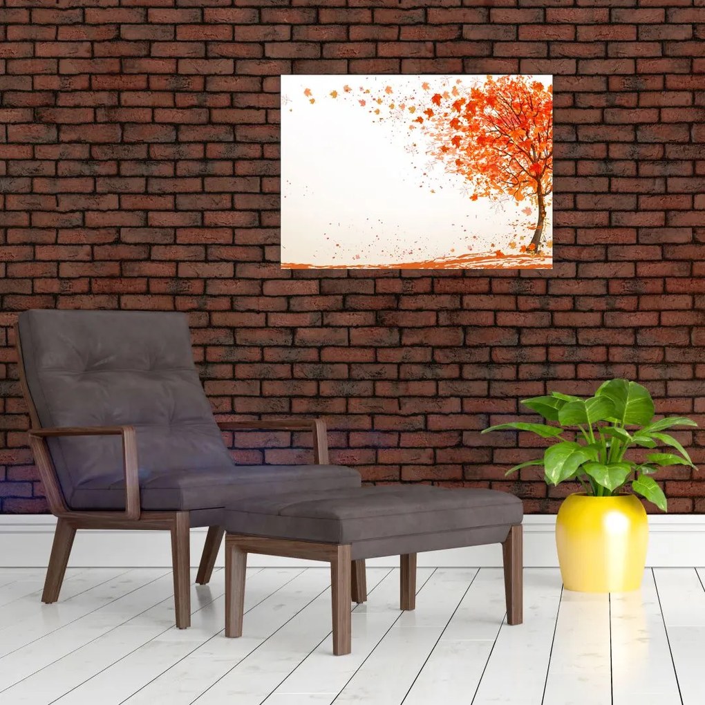 Kép - Fa a szélben (üvegen) (70x50 cm)