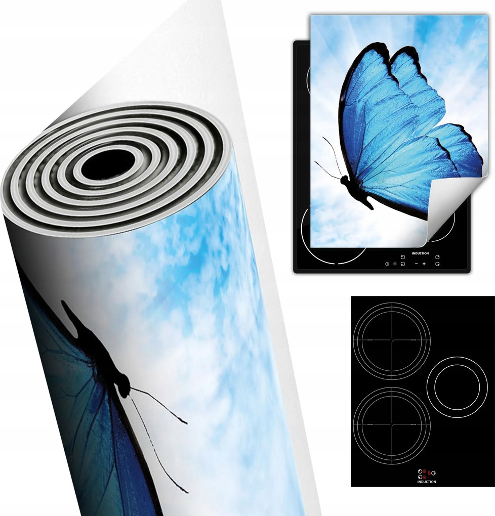 Tűzhelyvédő Szőnyeg Asztali Dekoráció 40x52 kék pillangó