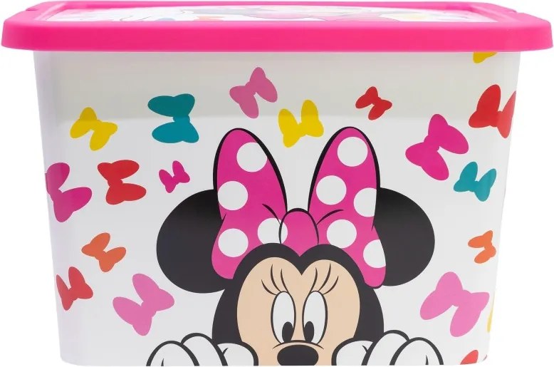 Disney Minnie Edgy Bows műanyag tároló doboz 7 L