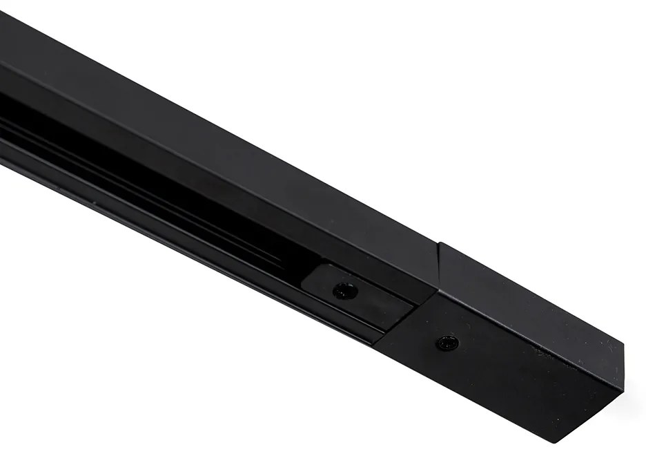 Modern sínrendszer 4 spotlámpával fekete 1 fázisú - Iconic Yade