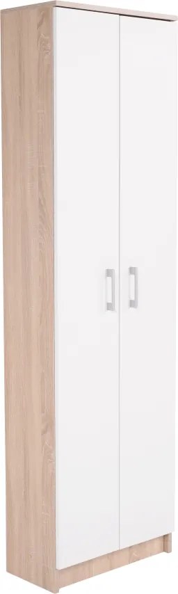 Akasztós szekrény, sonoma tölgy/fehér, ASTER