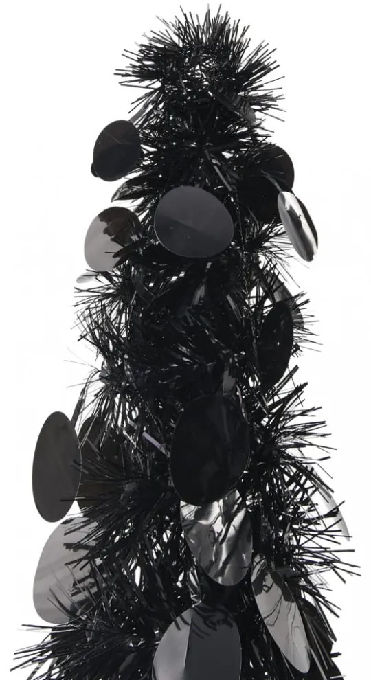 fekete pop-up PET műkarácsonyfa 180 cm