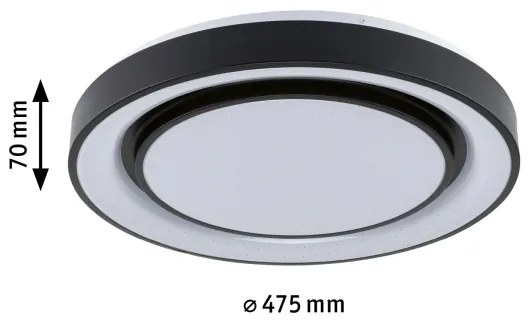 Paulmann 70545 - LED RGBW/38,5W Dimmelhető mennyezeti lámpa RAINBOW 230V + távirányító