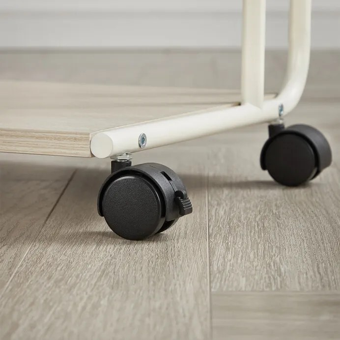 Tárolóasztal 55×32 cm, MDF, Fehérített Tölgy. AKF-E1012 CRM