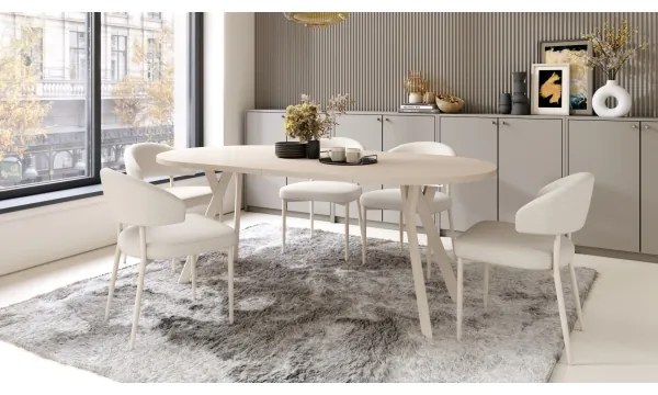 ARTUR bővíthető étkezőasztal, bézs