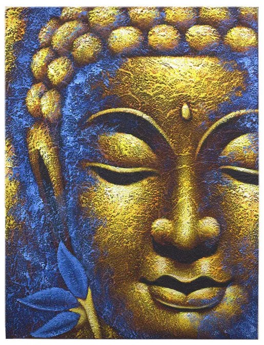 Buddha festmény, falikép - Lótusz - 60x80 cm