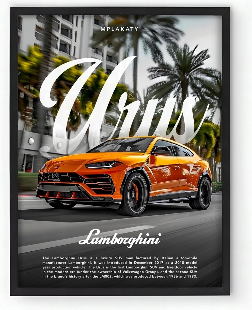 Lamborghini Urus keretes poszter 20x30 cm Ajándék ötlet