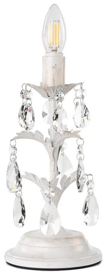 ONLI - Asztali lámpa TERESA 1xE14/6W/230V fehér