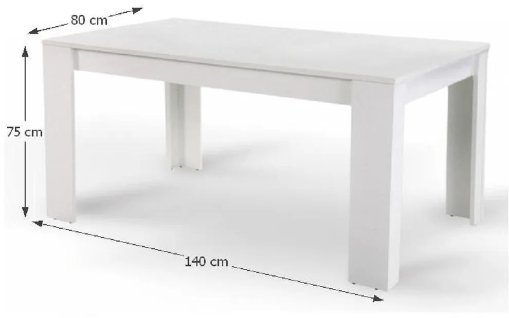 Étkezőasztal Tangan New 140 (6 fő részére). 752834