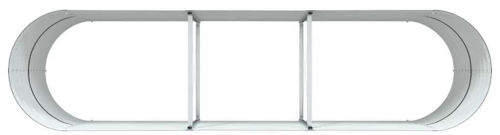 Kerti Magaságy Barna 320x80x81 cm Galvanizált Acél