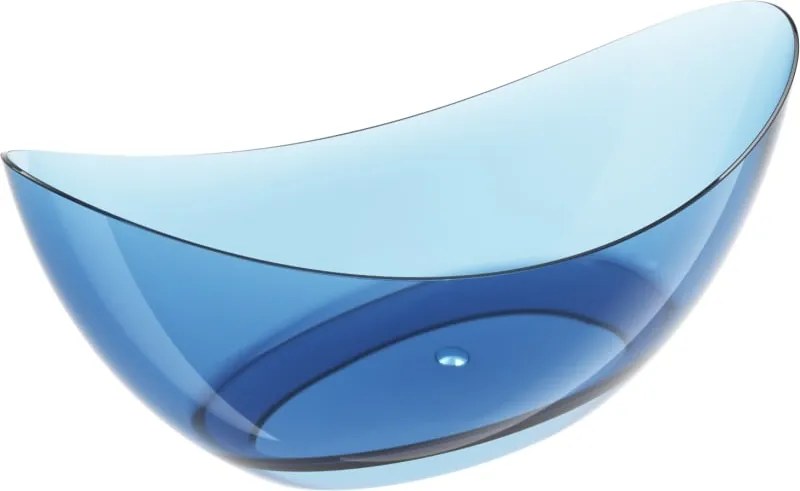 Mexen Vea áttetsző szabadon álló kád, krómozott dugó, 180 x 80 cm - 58091808007