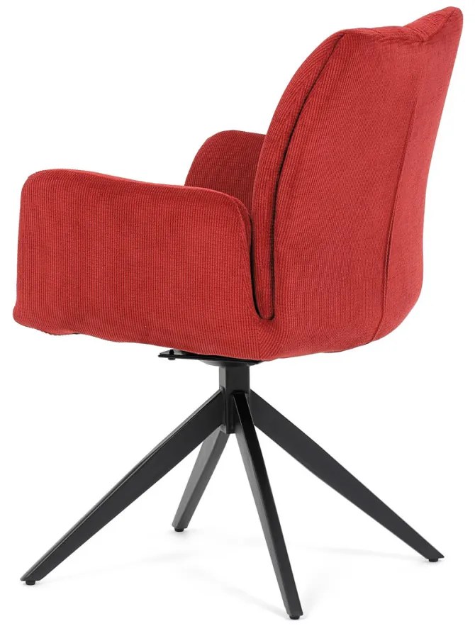 Scaun pivotant Red Fabric cu tapițerie, mecanism pivotant 180°. HC-933