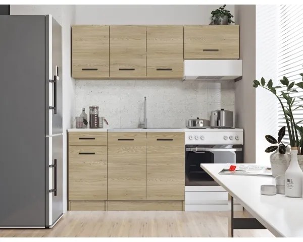 Konyhabútor PATRICIA 180 cm tölgy