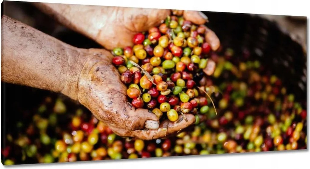 Vászonkép 115x55 Kávé szett Kávé