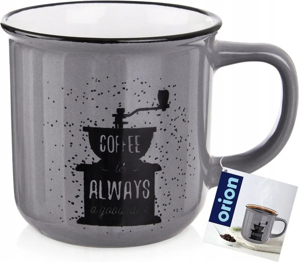 Kerámia bögre kávé tea gyógynövény italok Szürke 370 ml