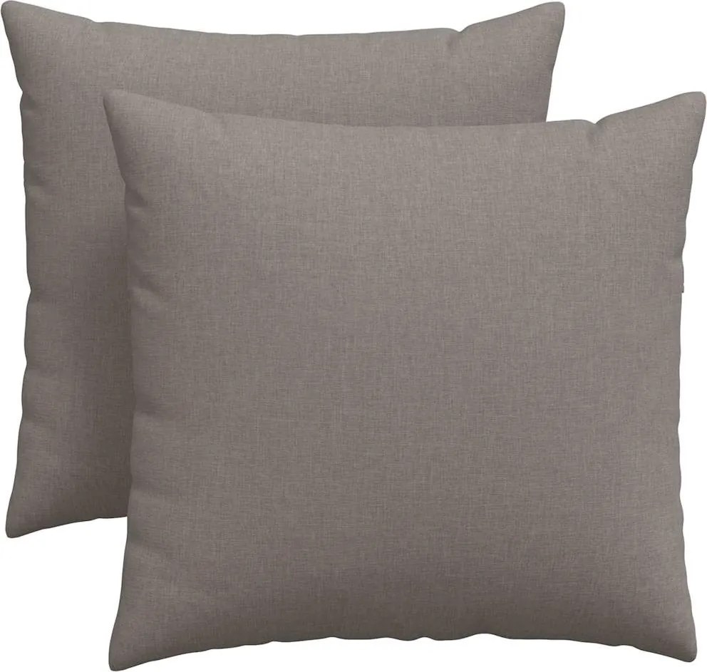 vidaXL Kanapé párnák 2 pcs Tópszínű 45 x 45 cm szövet