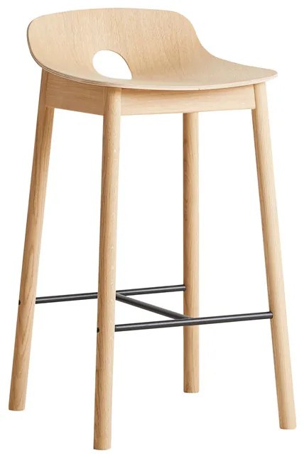 Bárszék "Mono", 65 cm, 2 változat - Woud Variáns: tölgyfa, világos lakk