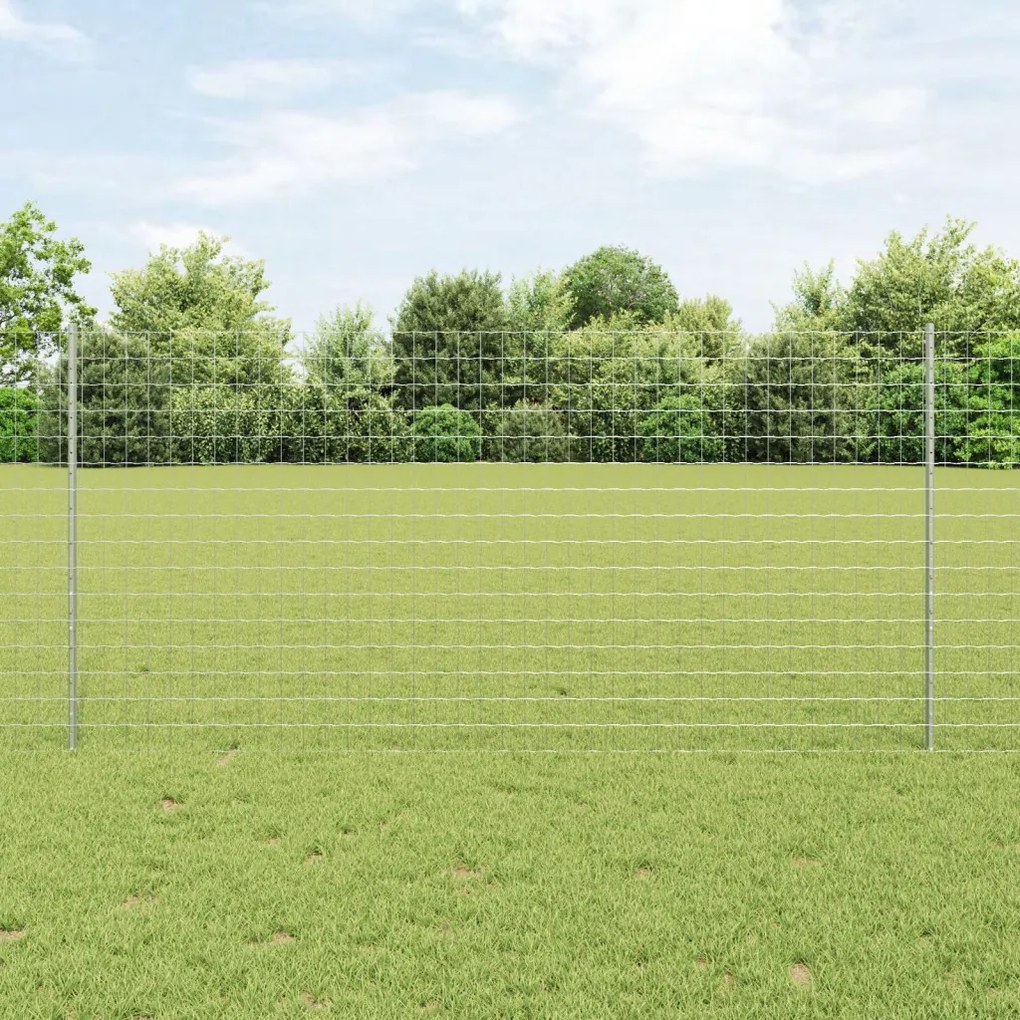 Kerti Kerítés Készlet 2 db Horganyzott acél 10 x 1,2 m Tartós