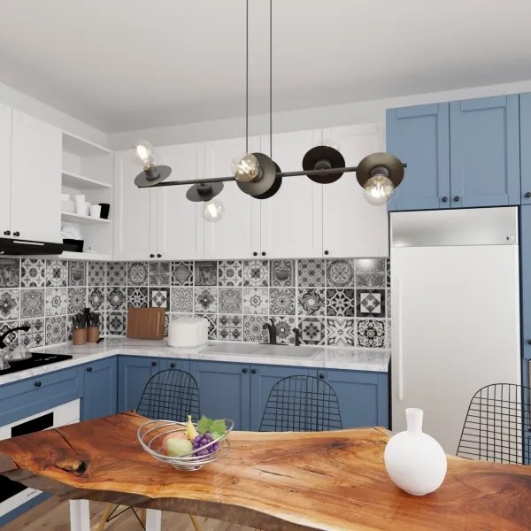 Csillár zsinóron TOKEN 6xE27/15W/230V fekete