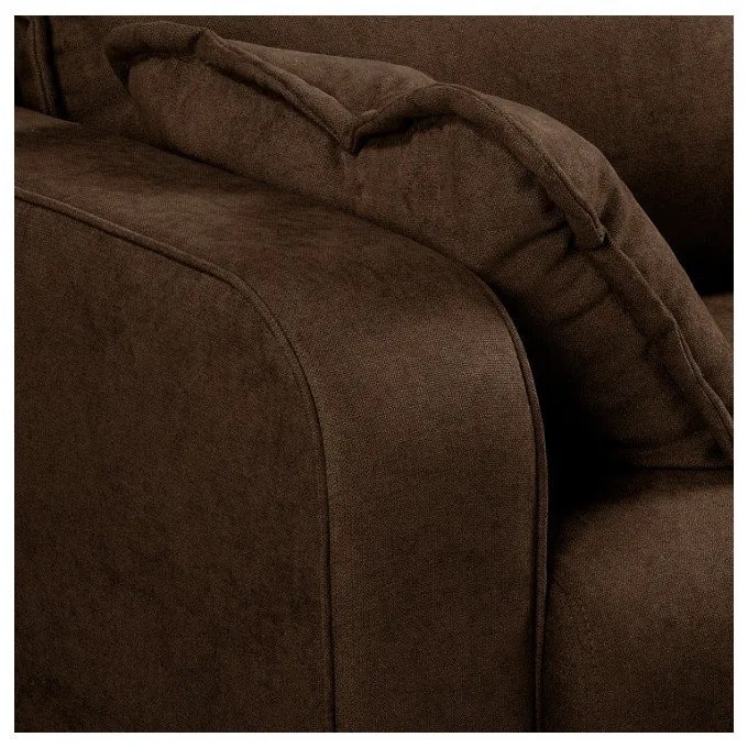 Sötétbarna sarokkanapé (jobb oldali) Beata – Ropez