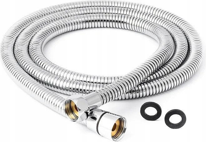 Zuhanytömlő Fém Acél Tömlő Robusztus Csaptelep Fülhallgató 150 CM