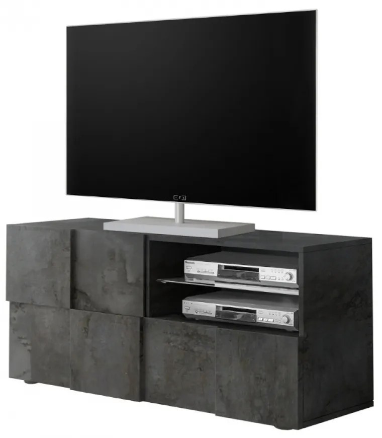 DAMA Kis Oxidált TV Szekrény 1 ajtós 1 fiókos 121cm