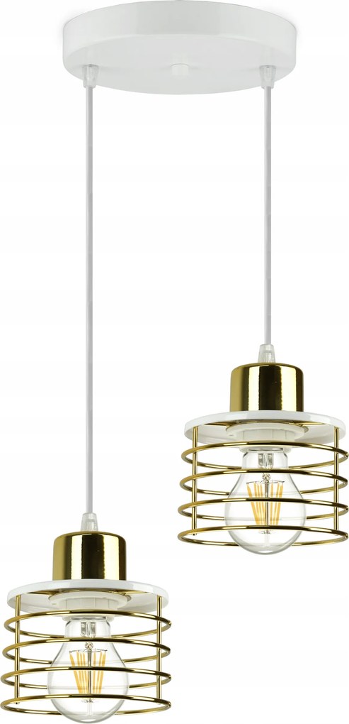 Függő lámpa Csillár Glamour Arany Króm Réz