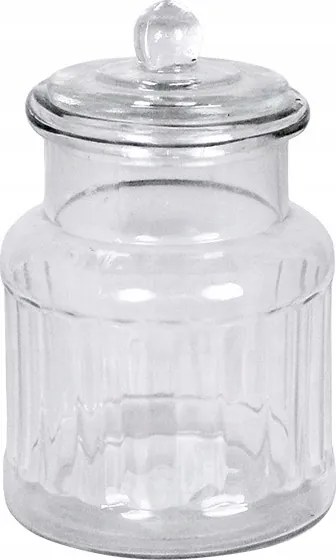 Ételtároló Tégely Fűszertartó kávé ökológiai átlátszó 12cm
