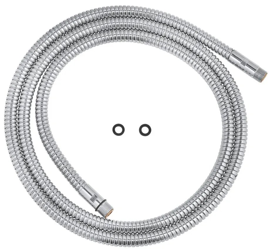 GROHE 28146000 - 2000 mm hosszú zuhanytömlő M15 × M15, fényes króm