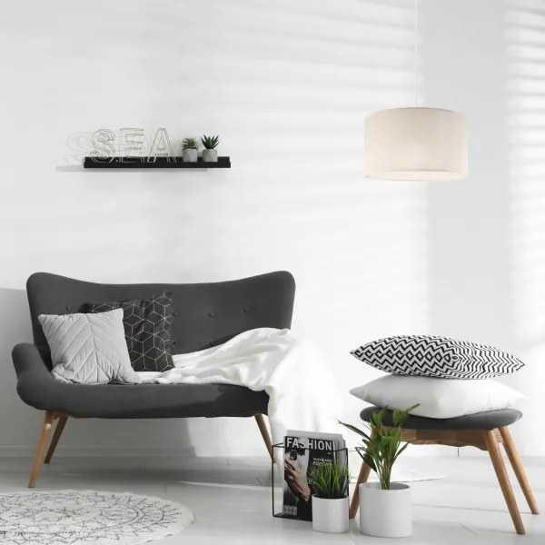 Csillár zsinóron SIRJA 1xE27/60W/230V krém