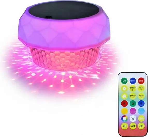 Napelemes LED-es úszó medence lámpa Rgb IP68 Távirányító Szemvilágítás Jacuz