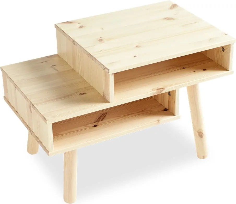 Hako natúr színű dohányzóasztal borovi fenyőből - Karup Design