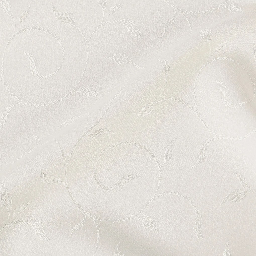 Goldea ünnepi szögletes teflon terítő - tej színű nagy ornamentekkel ékesített 120 x 140 cm