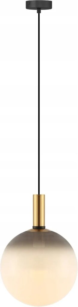 Mennyezeti függőlámpa fekete-arany, gömb konyha étkező sziget Nua