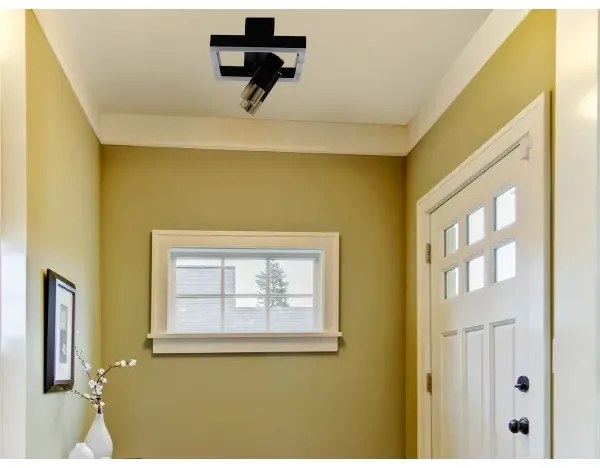 LED Dimmelhető mennyezeti lámpa LED/50W/230V 3000-6500K fekete + távirányítás