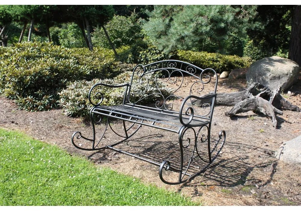 Fekete fém kerti pad Dares - Garden Pleasure