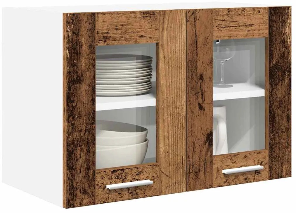 Függő szekrény polcokkal Riga Öreg fa 60 x 31 x 40 cm Faanyag