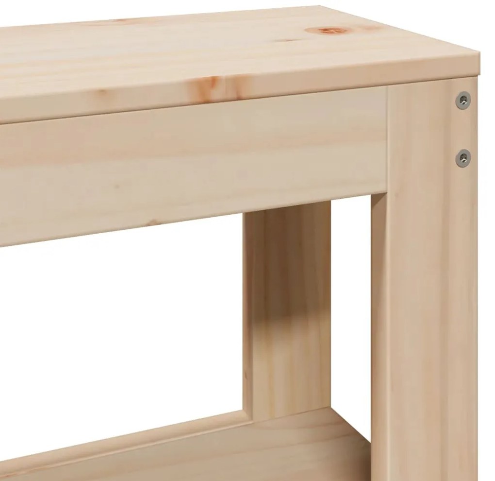 tömör fenyőfa ágykeret fejtámlával 140 x 190 cm