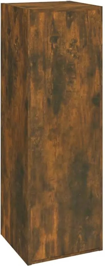 vidaXL füstös tölgy színű szerelt fa TV-szekrény 30,5x30x90 cm