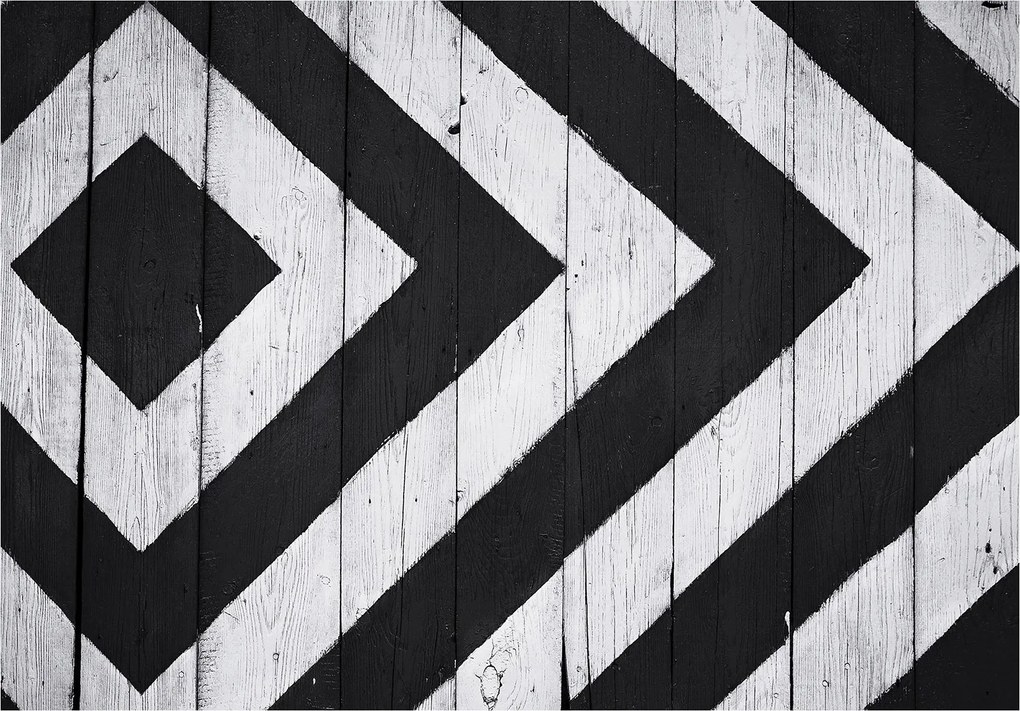 Flizelin fotótapéta Absztrakt rombusz geometria kontraszt 300x210 +ragasztó