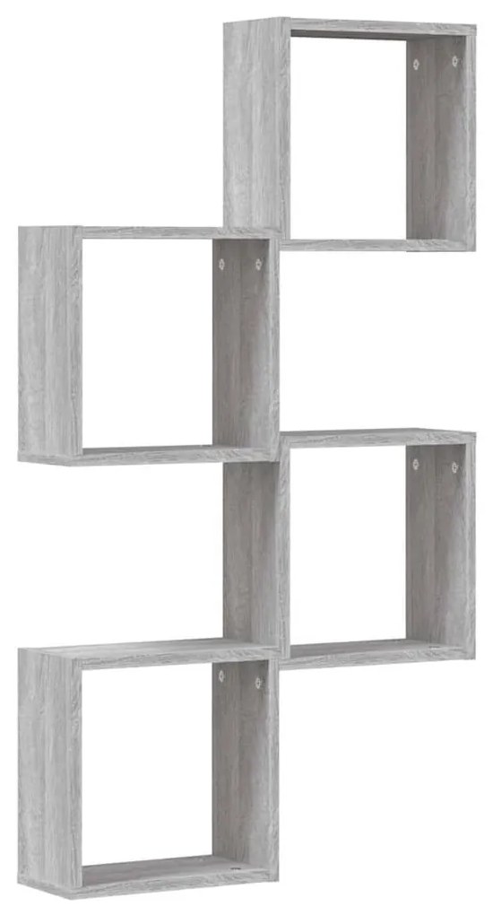 4 db szürke sonoma fali kockapolc 30 x 15 x 30 cm