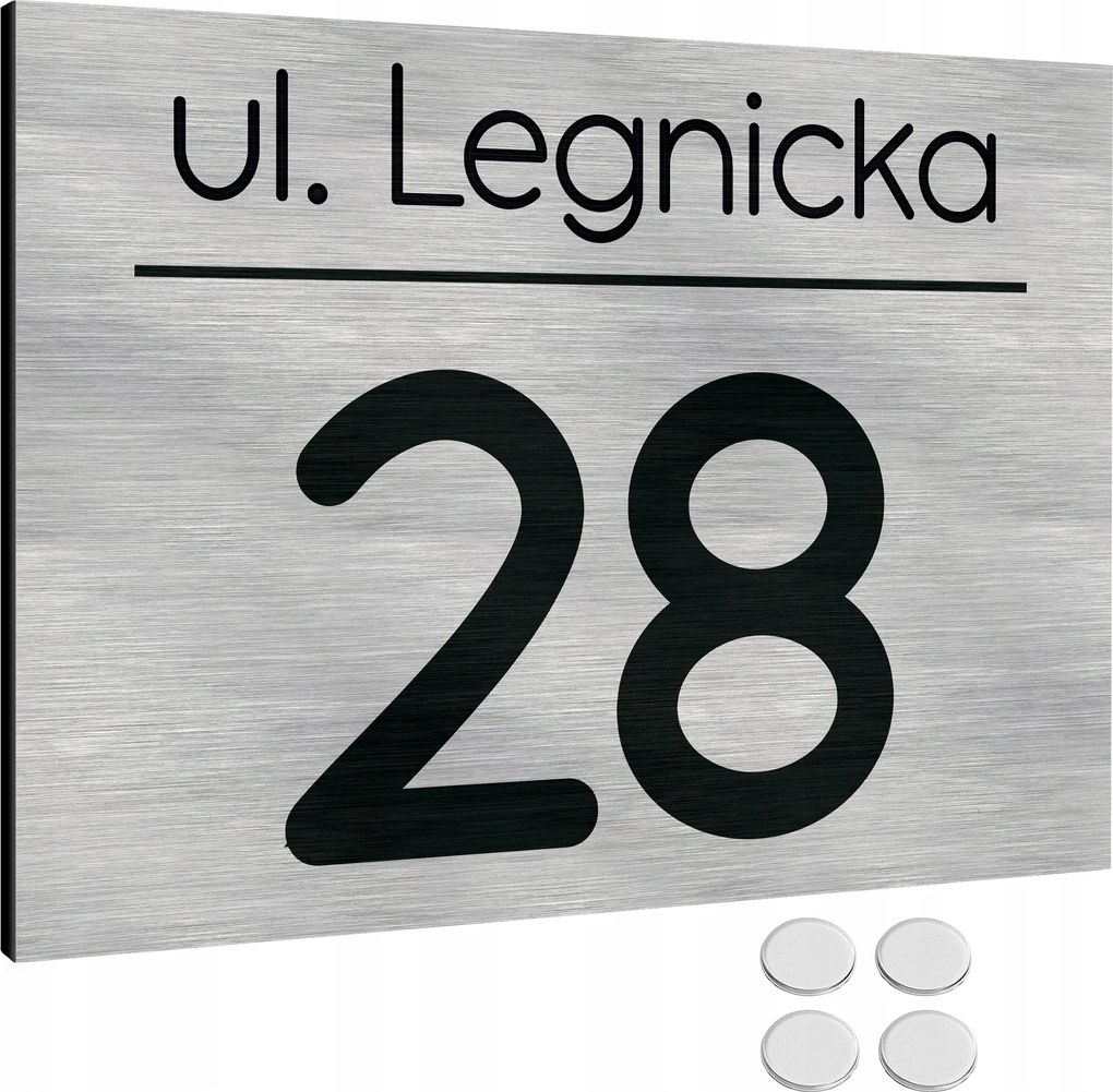 Házszámtábla Címtábla Alumínium Házszám Címke