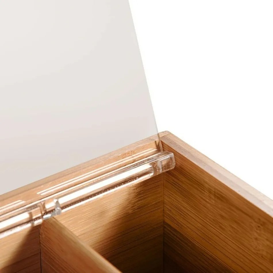 Kesper 58903 Bambusz tea szervező, 6 rekesz, 22 x21 x 9,5 cm