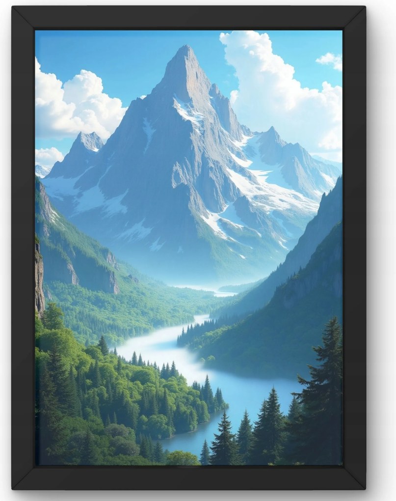 Poszter hegyek természet erdő